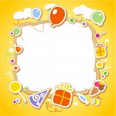 stock photo of  photo  - Template for baby - JPG 