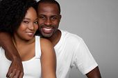 stock photo of black  - Black Couple - JPG 