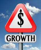 foto of finance  - economical growth strong financial dollar business success economic stock rise - JPG 