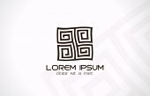 pic of puzzle  - Labyrinth abstract logo template - JPG 