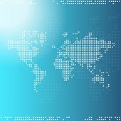 stock photo of world  - Digital world map - JPG 