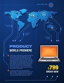 foto of newspaper  - Laptop promotion brochure - JPG 