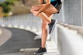 pic of fitness  - knee injury for athlete runner - JPG 
