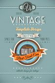 foto of illustration  - Vintage retro page template for a variety of purposes - JPG 