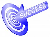 image of outcome  - Illustrated success concept depicting an arrow with the word  - JPG 