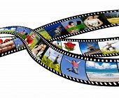 picture of  photo  - Film strip with vacation photos - JPG 