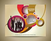 picture of people  - template for advertising brochure with people - JPG 