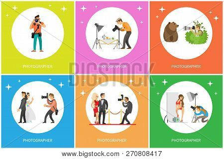 Poster: Journalist Making Shots Of Celebrity