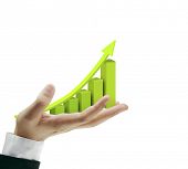 picture of finance  - hand business graph - JPG 