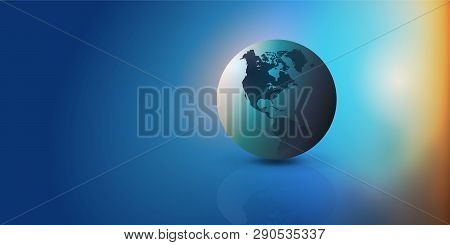Poster: Colorful Earth Globe Design Layout