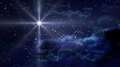 image of glow  - The glow nice star at starry night - JPG 