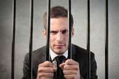 picture of lag  - Businessman in prison - JPG 