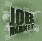 image of earth  - job market and global technology background with the earth map - JPG 