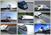 picture of truck  - A montage of several photos of trucks - JPG 