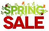 foto of illustration  - Spring sale design - JPG 