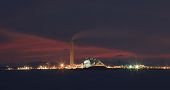 picture of industrial  - heavy industry in industrial estate and beautiful dramatic sky twilight of a day use for industry and green environment - JPG 