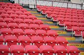 image of seating  - Football stadium seats - JPG 