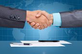 pic of handshake  - businessmen handshake after sign up contract - JPG 