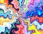 stock photo of warp  - Illustration of an abstract warped colourful background - JPG 
