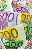 stock photo of investment  - many euro banknotes - JPG 