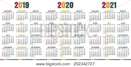 english planning calendar 2019 2021 week starts on sunday simple simple calendar templates