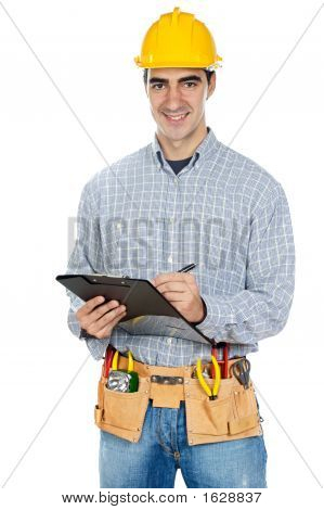 Picture or Photo of Construction worker a over white back ground
** Note: Slight blurriness, best at smaller sizes