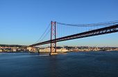 foto of bridge  - The 25th of April Bridge - JPG 
