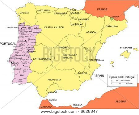 Map Of Spain And Surrounding Countries – Vipt Dec Map Of Spain And Surrounding ...