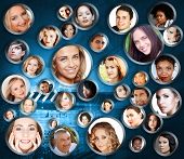 picture of complexity  - many faces of business colleagues - JPG 