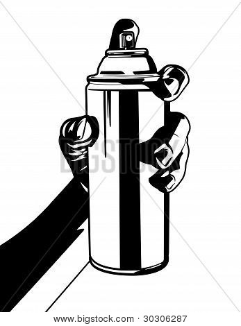 Picture or Photo of This is another vector illustration of mine of a hand holding a spray can.