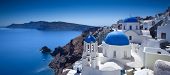 picture of holidays  - Churches on Santorini Cliffs - JPG 