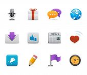 pic of newspaper  - Social and media icons - JPG 