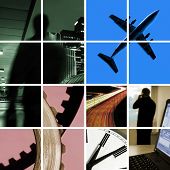 image of meeting  - business meeting collage - JPG 