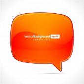 picture of abstract  - Abstract glossy speech bubble vector background - JPG 