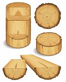 picture of objects  - Set of wooden materials  - JPG 