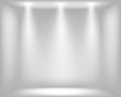 image of grey  - Light grey background with spotlights - JPG 