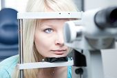 stock photo of iris  - optometry concept  - JPG 