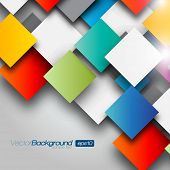image of business concept  - Colorful Square blank background  - JPG 