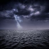 pic of ocean  - stormy ocean - JPG 