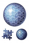 foto of puzzle  - puzzle sphere  - JPG 