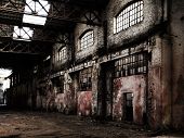 stock photo of industrial  - industrial archeology - JPG 