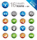 image of fitness  - Glossy Buttons  - JPG 