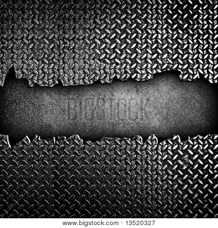 cracked diamond metal plate
