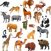 pic of animals  - set of animals - JPG 