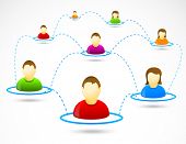 picture of people  - Colorful social media people communicating - JPG 