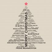 image of newspaper  - Christmas tree shape from letters  - JPG 