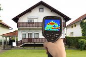 picture of buildings  - Detecting Heat Loss at the House With Infrared Thermal Camera - JPG 