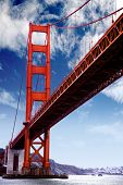 stock photo of golden gate bridge  - Golden gate bridge at San Francisco o - JPG 