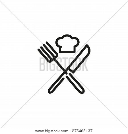 Poster: Chef Hat With Crossed Knife