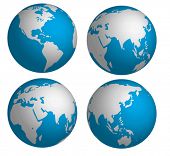 pic of globe  - globes Original Vector Illustration Globes and Maps Ideal for Business Concepts - JPG 